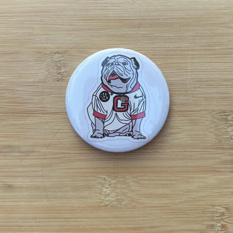 Georgia Game Day Button Pin | Etsy (Global)