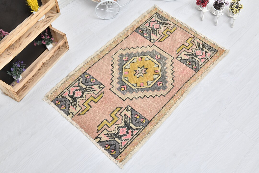 Vintage Small Rug,2x3 Turkish Rug,Turkish Bath Rug,Handmade Rug,2x3 Small Rug,Door Mat Rug,2x3 Ou... | Etsy (US)