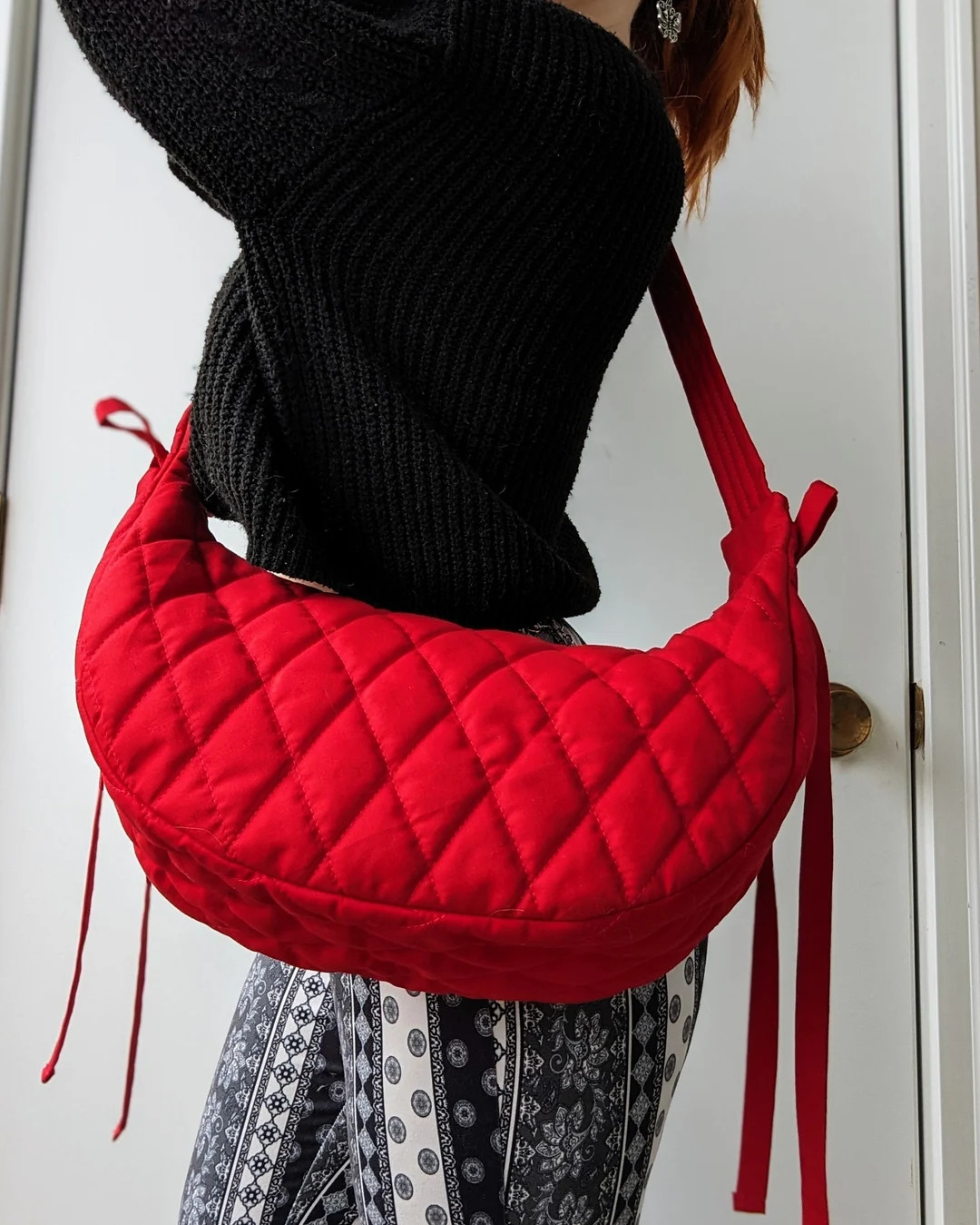 Handmade Diamond Quilted Crossbody Bow Bag, Made To Order, 50+ Colors Available, Coquette, Spring... | Etsy (US)