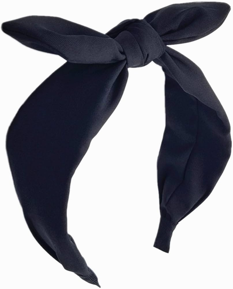 1Pcs Knotted Headbands for Women,Turban Headband Wide Headbands Bowknot Hair Band for Women (Blac... | Amazon (US)