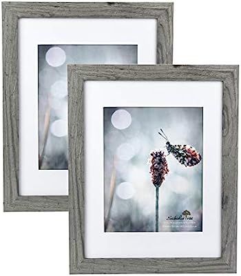 Scholartree Wooden Grey 11x14 Picture Frame 2 Set in 1 Pack or 11x14 Frame | Amazon (US)