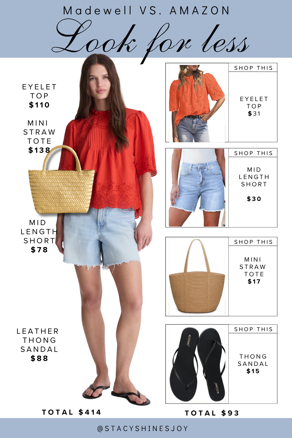 If you want an elevated casual summer look, you can't go wrong with an embroidered top in a color that pops! I love this look from Madewell, but I do not love the final price tag. Match this vibe with these great finds for waaaaay less!

#elevatedcasual #summeroutfit #cutesummeroutfit #embroideredtops #poppy 

 #LTKootd #LTKSeasonal #LTKMidsize
