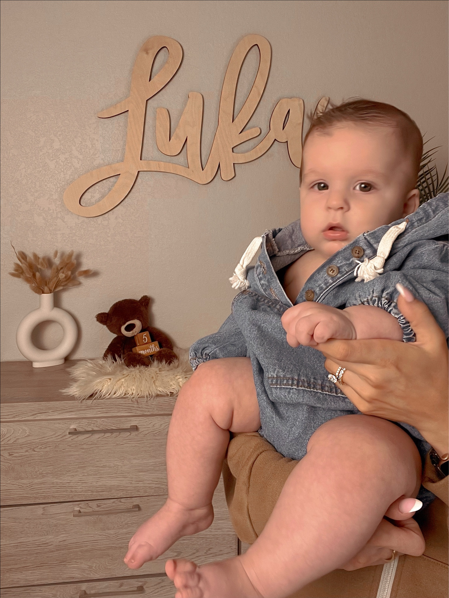 5 whole months of Luka 🫶🏼 I know I say this every month, but where did the time go... I swear it was just last week we had Zoe’s first birthday party and the next day I was being induced…

Now Zoe is trying to feed Luka goldfish and attempting to pick him up any chance we aren’t watching. 

Honored to be your Mama, (and chocolate mook provider 😂🐄🍼) Mr. Man.

.

.

.




#babygirl #babyboy  #babylove #momlife #babyfashion #babiesofinstagram #babyphotography #motherhood #instababy #momblog #irishtwins #instadaily #toddlerlife #motherhoodunplugged #liketoknowit #ltk #2under2 #familytime #family #amazonbabyfinds 

#LTKfamily #LTKbaby #LTKkids