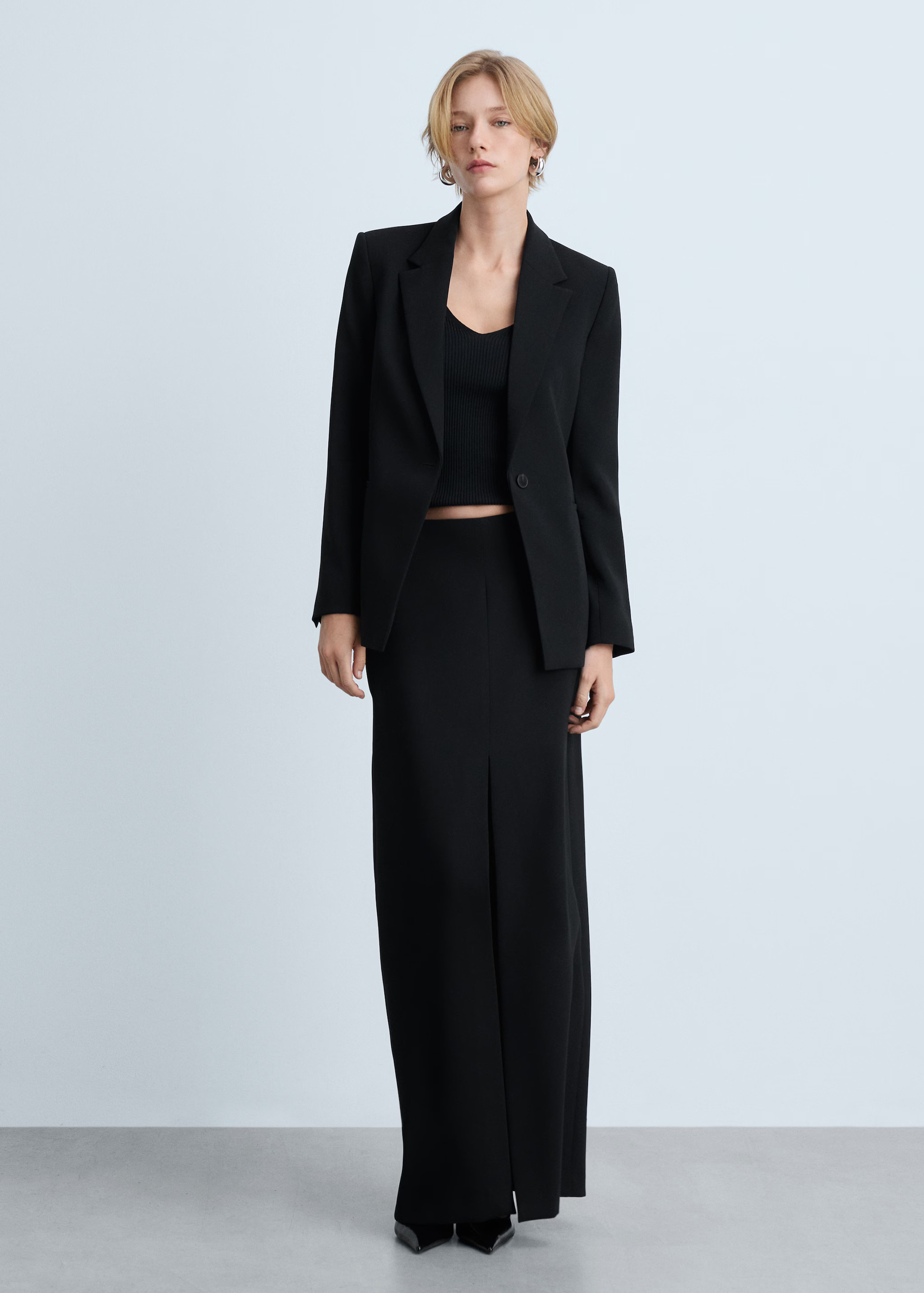 Suit skirt with opening | MANGO (UK)