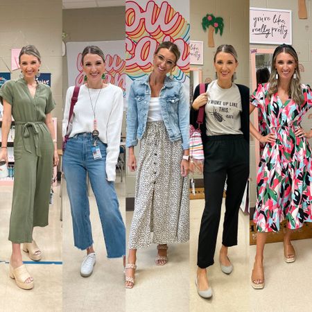 Back to school looks! From jeans to black pants to dresses, my teacher style goes all over the place! 
#teacherstyle

#LTKBacktoSchool #LTKunder50 #LTKstyletip