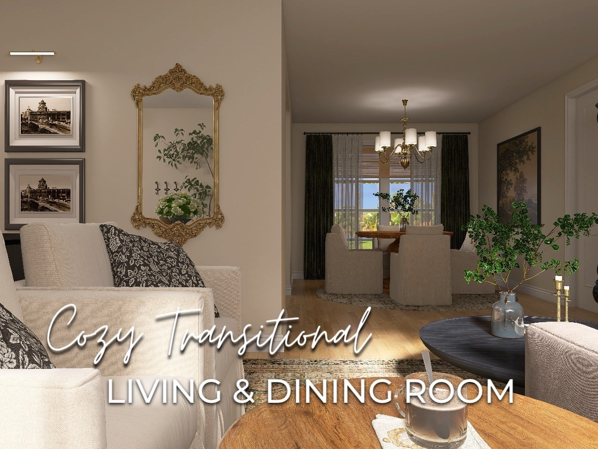 Designed by Brandy
Cozy Transitional Living/Dining Room 

#LTKStyleTip #LTKHome #LTKFamily