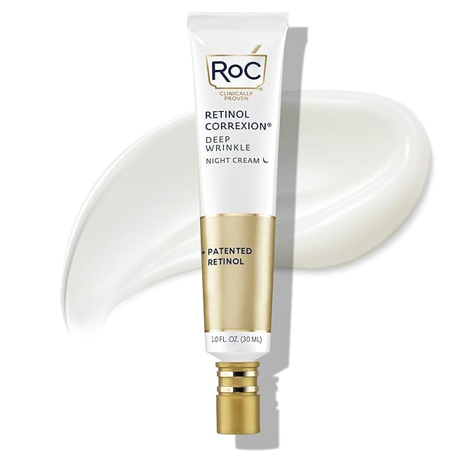 RoC Retinol Correxion Night Cream for Deep Wrinkles, Anti Aging Skincare Treatment Women and Men,... | Amazon (US)