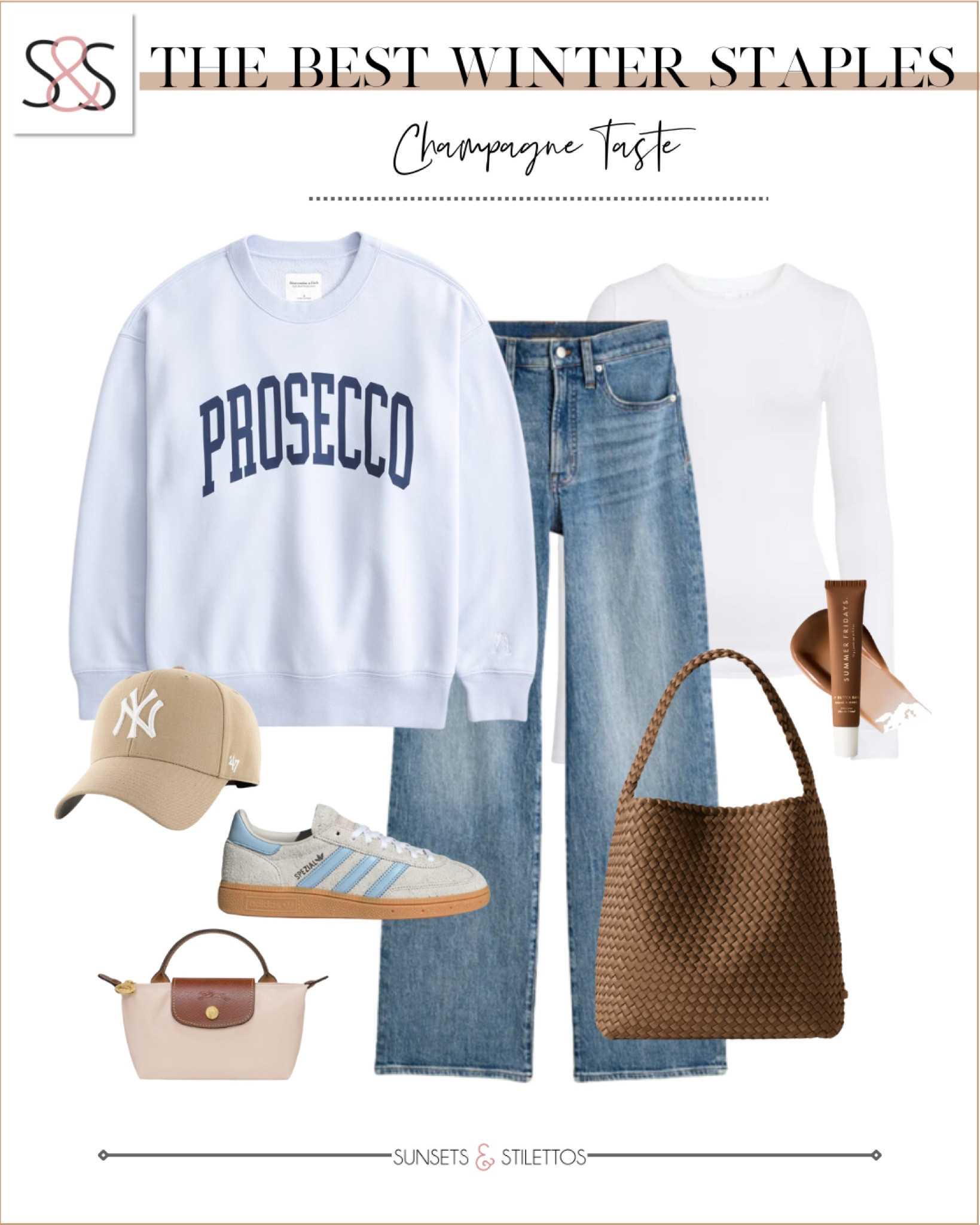 Nothing says champagne taste quite like a sweatshirt that’s made for the weekend! These are some of my favorite wide leg jeans and they’re perfect for Spring!!

Sunsets and Stilettos, pick up line, Adidas sneakers

#LTKTravel #LTKOver40 #LTKSeasonal