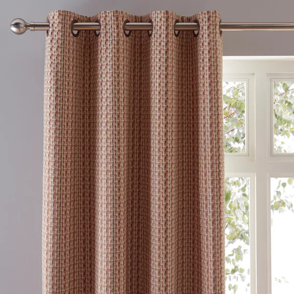 Ryder Check Eyelet Curtains | Dunelm (migrated)
