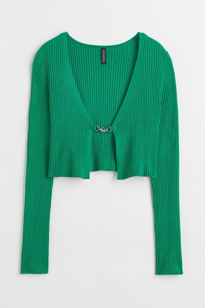 Rib-knit Crop Cardigan | H&M (US + CA)