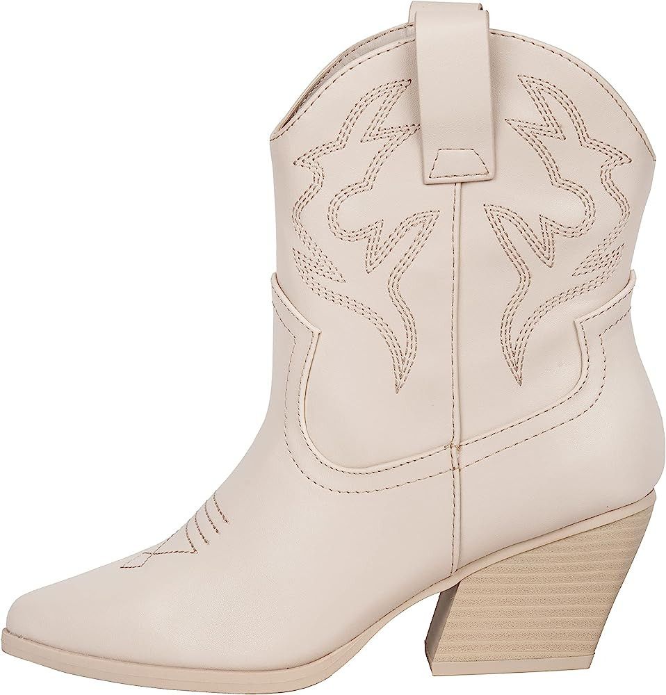 KAYDAY ~MORLEY~ Women's Cowgirl Cowboy Western Stitched Ankle Booties, Amazon Booties, Fall Boots | Amazon (US)