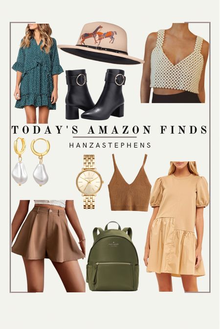 Last weeks Amazon neutral fall finds 
Love these dresses and that olive leather backpack!

#LTKstyletip
