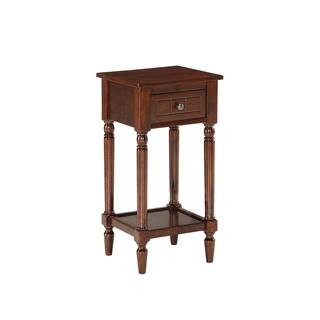 French Country Espresso Khloe Accent Table | The Home Depot