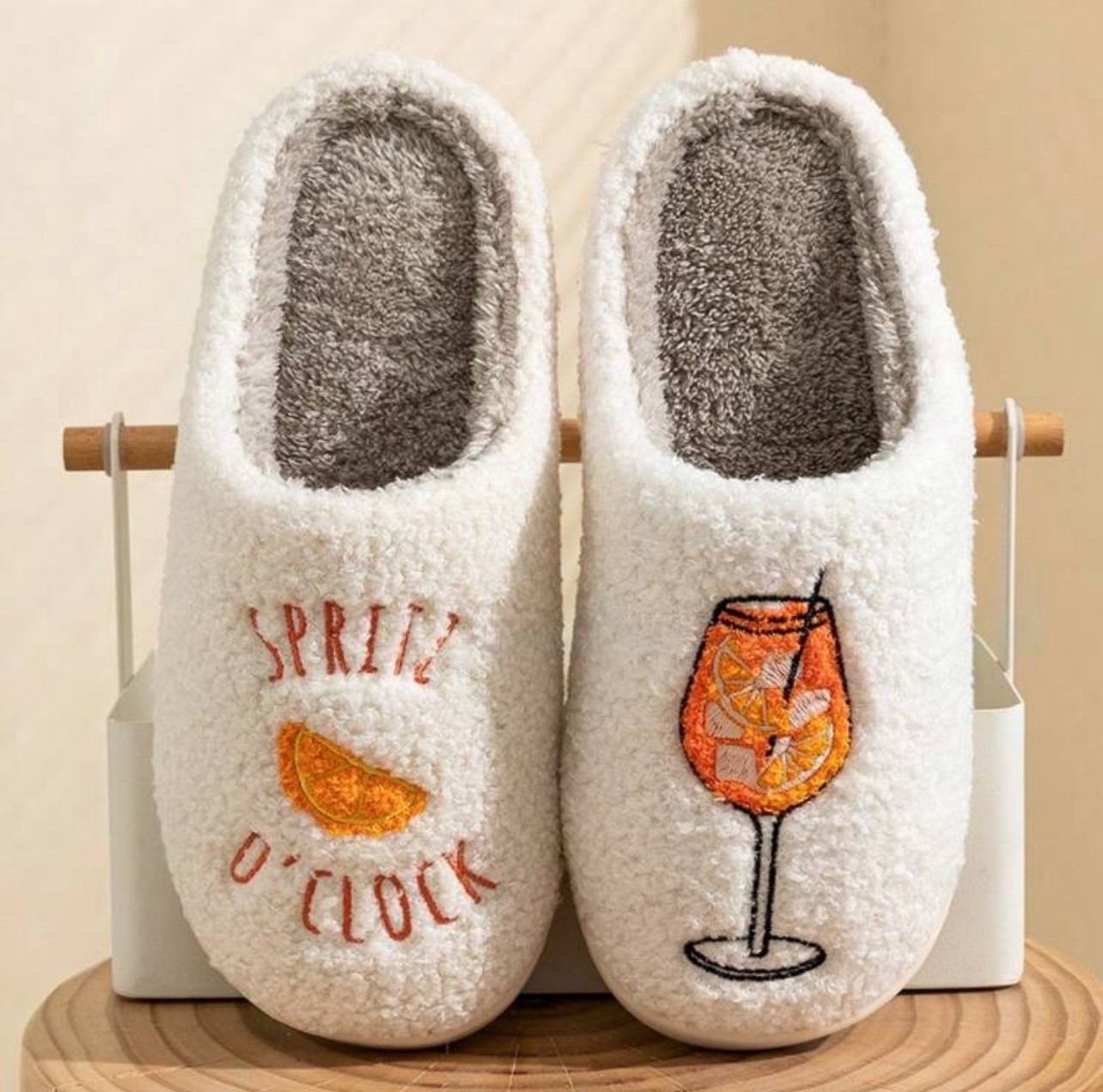 Aperol Spritz Slippers Women's Spritz O'Clock Girl Cozy Slipper Fuzzy Comfy Slide Footwear Soft Comfortable Easter Walking Shoes Flipflop

#LTKFindsUnder50 #LTKGiftGuide