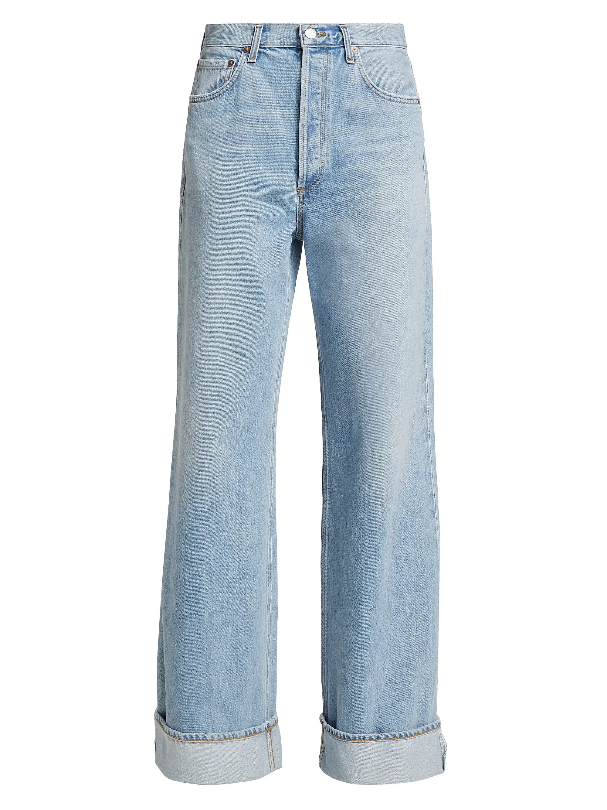 Dame Rolled Wide-Leg Jeans | Saks Fifth Avenue
