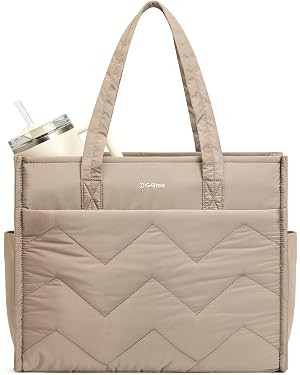 G4Free Tote Bag for Work, Lightweight Structured Large Tote Handbag with Multi-Compartment and 40... | Amazon (US)