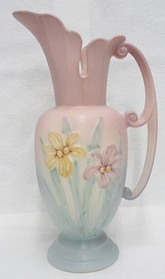 HULL POTTERY 13-1/2 INCH EWER IRIS DESIGN NUMBER 401 | eBay US