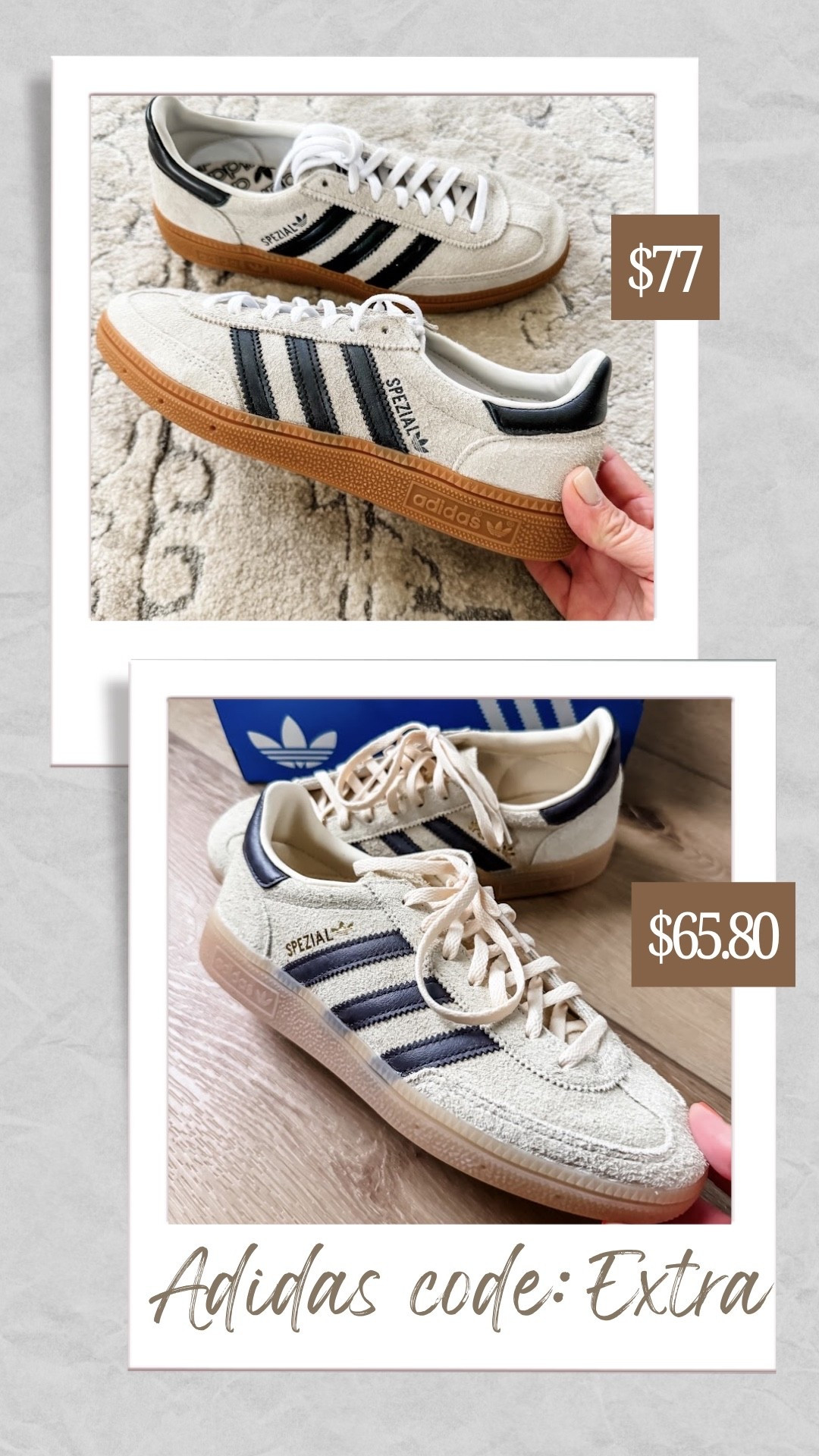 Adidas code EXTRA. Adidas sneakers size down half.

#LTKOver40 #LTKSaleAlert