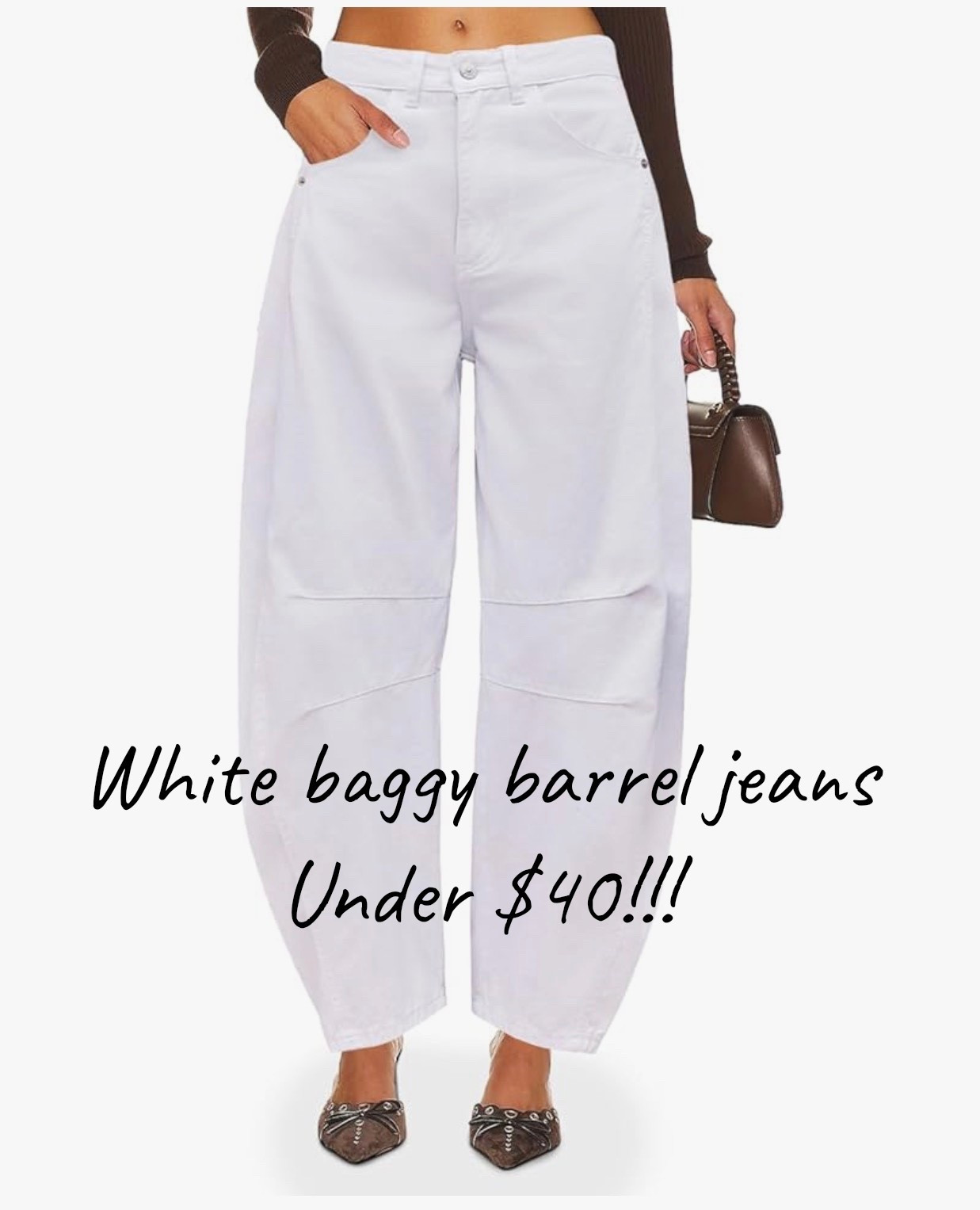 White barrel jeans for spring, summer outfits, travel, spring break easy outfit inspo, date night outfit ideas affordable fashion Amazon finds, denim 

#LTKSaleAlert #LTKootd #LTKOver40