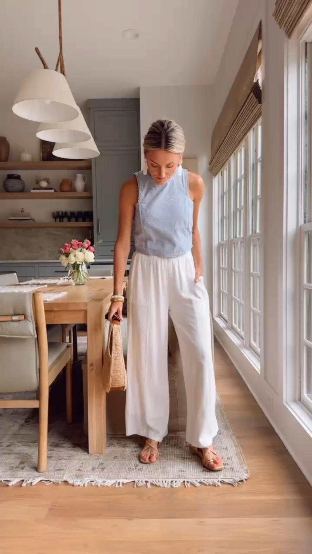 Love the details on this pretty top! Wearing XS in top & S in bottoms!

Loverly Grey, spring outfit, summer outfit, memorial day outfit ideas, linen pants, eyelet 

#LTKStyleTip #LTKSeasonal