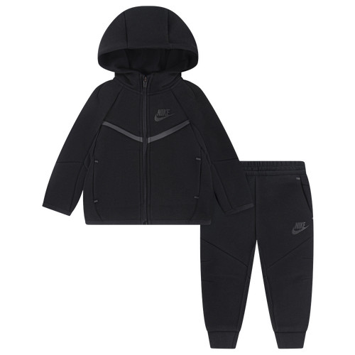 Boys Infant Nike Nike Tech Fleece Full-Zip Set - Boys' Infant Black/Black Size 18MO | Kids Foot Locker (US)