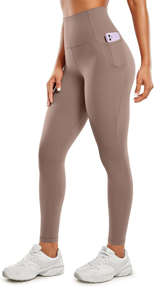 CRZ YOGA Womens Butterluxe Workout Leggings 25" / 28'' - High Waisted Gym Yoga Pants with Pockets... | Amazon (US)