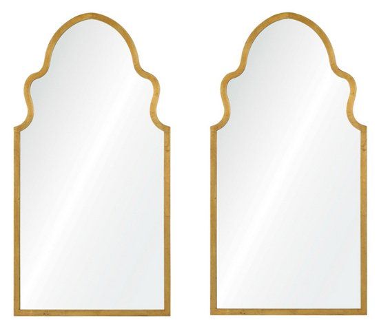 Bianca Wall Mirrors, Gold Leaf | One Kings Lane