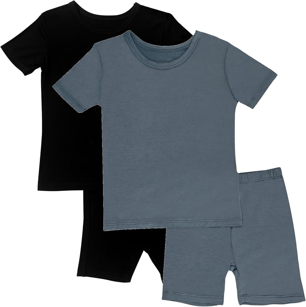 GUISBY Rayon of Bamboo Baby Toddler Kids Girls Boys Soft Short Pjs Cool Summer Pajamas 2pcs Sets | Amazon (US)