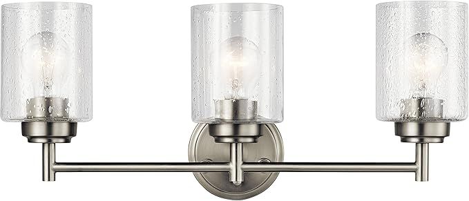 Kichler Lighting 45886NI Three Light Bath from The Winslow Collection, Brushed Nickel | Amazon (US)