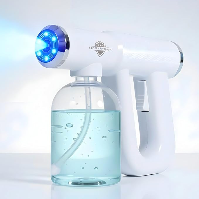 Professional K12 Nano Spray Gun with Blue Light, Atomizer Sprayer & Nano Steam, Cordless & Rechar... | Amazon (US)
