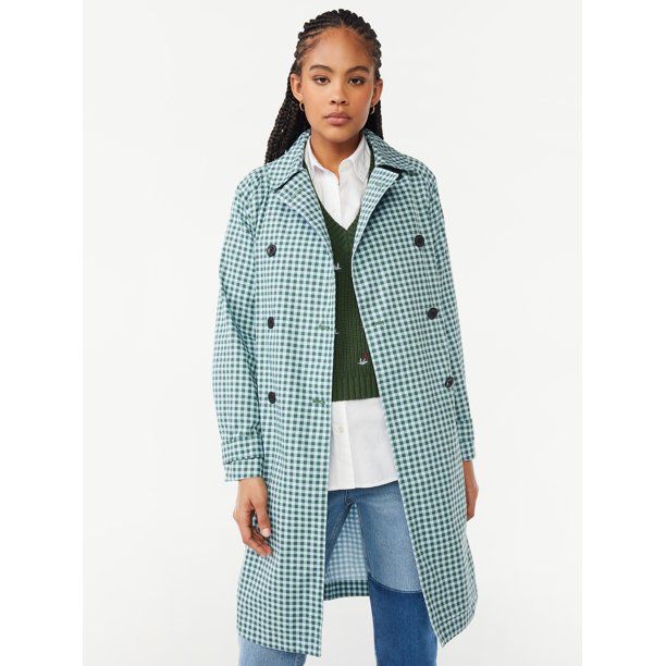 Free Assembly Women's Everyday Soft Trench Coat | Walmart (US)