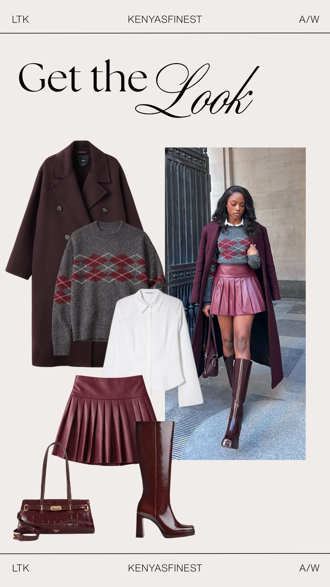 Get The Look 🩶✨

Workwear, mini skirt, winter outfit, winter style, argyle, knitwear, knee high boots, date night, city break, wool coat

#LTKwinter #LTKdatenight #LTKuk