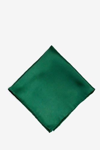 Spruce Green Pocket Square by Elite Solid -  Spruce Silk | Ties