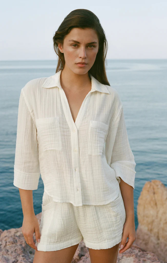 Helena Airy Gauze Button Up | Z Supply