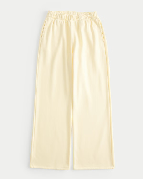 Hollister Feel Good Fleece Wide-Leg Sweatpants | Hollister (US)