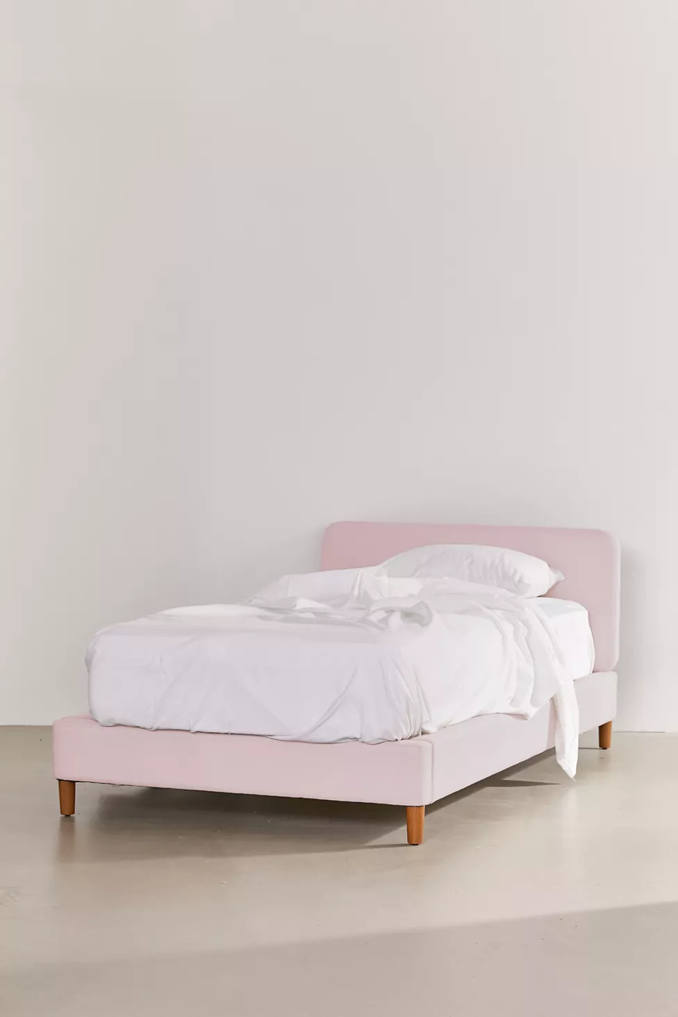 Riley Performance Linen Platform Bed | Urban Outfitters (US and RoW)