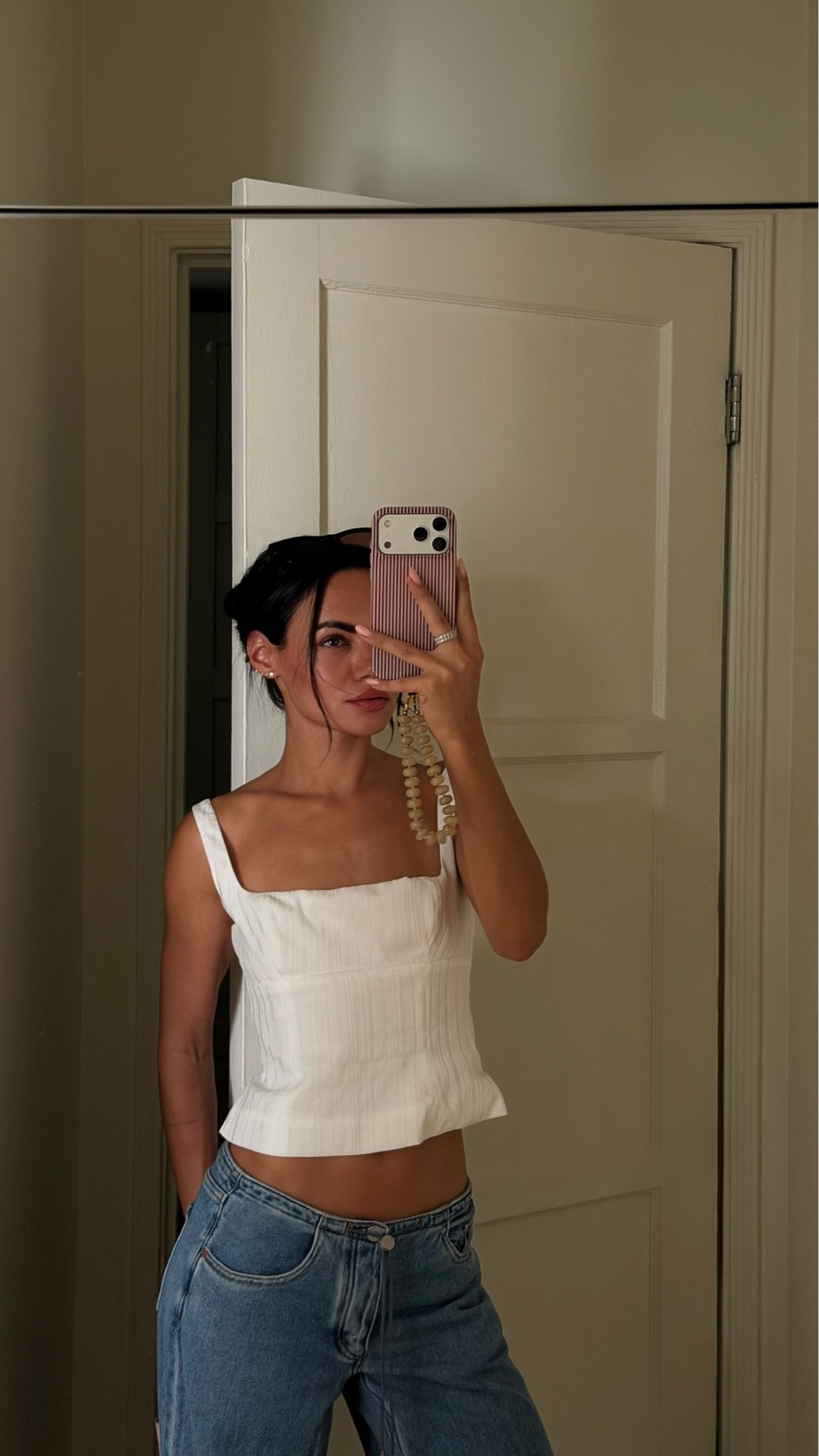 white ivory top & still here cool jeans

#LTKdayinmylife #LTKgrwm #LTKActive