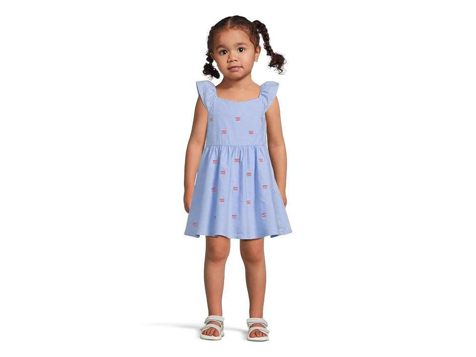 Janie and Jack Shiffley Dress (Toddler/Little Kids/Big Kids) Girl's Dress Blue : 12 Big Kid, Cotton | Zappos