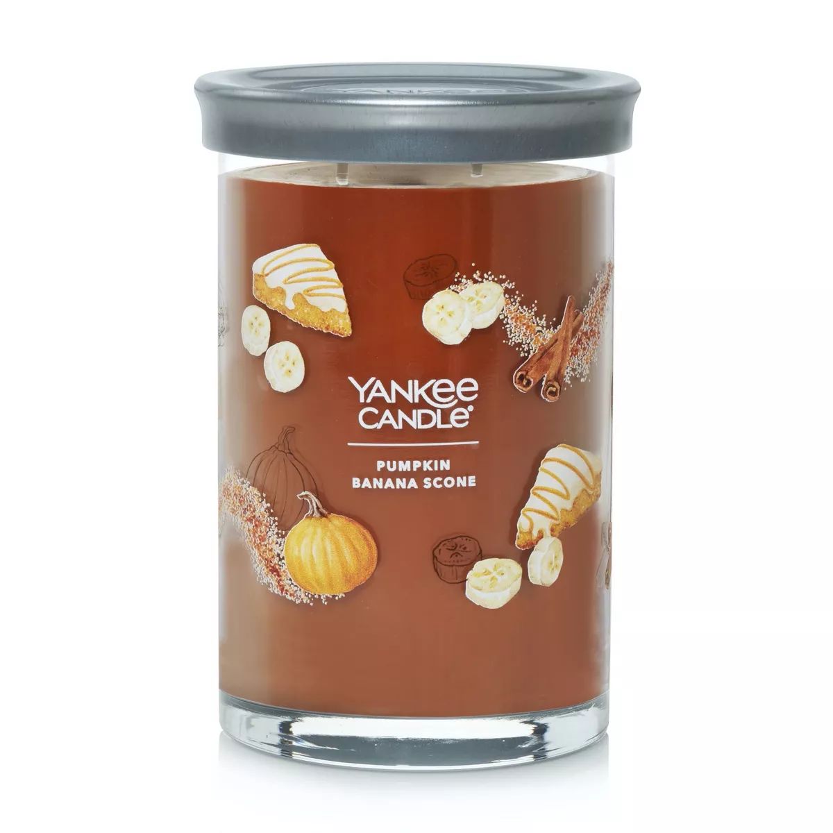 20oz Signature Tumbler Pumpkin Banana Scone - Yankee Candle: Soy Wax, Glass Jar, Dual Wick, Fall ... | Target