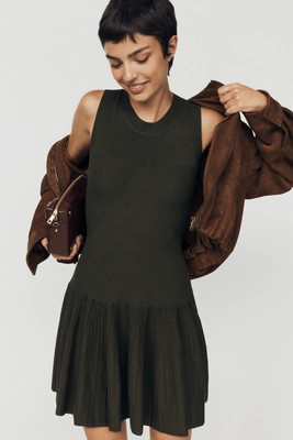 Drop-Waist Mini Sweater Dress | Anthropologie (US)