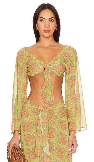 Grace Top in Yellow Sunset | Revolve Clothing (Global)