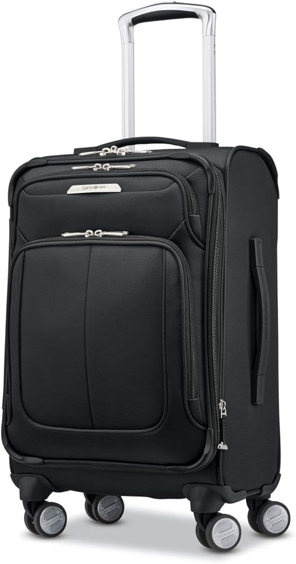 Samsonite Solyte DLX Softside Expandable Luggage with Spinner Wheels, Midnight Black, Carry-On 20... | Amazon (US)