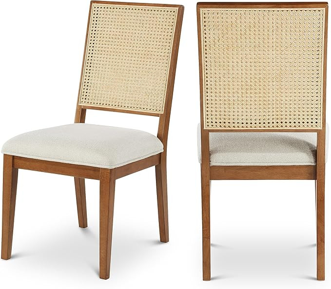 Meridian Furniture 705Walnut-C Butterfly Collection Mid-Century Modern Dining Chair, Solid Wood W... | Amazon (US)