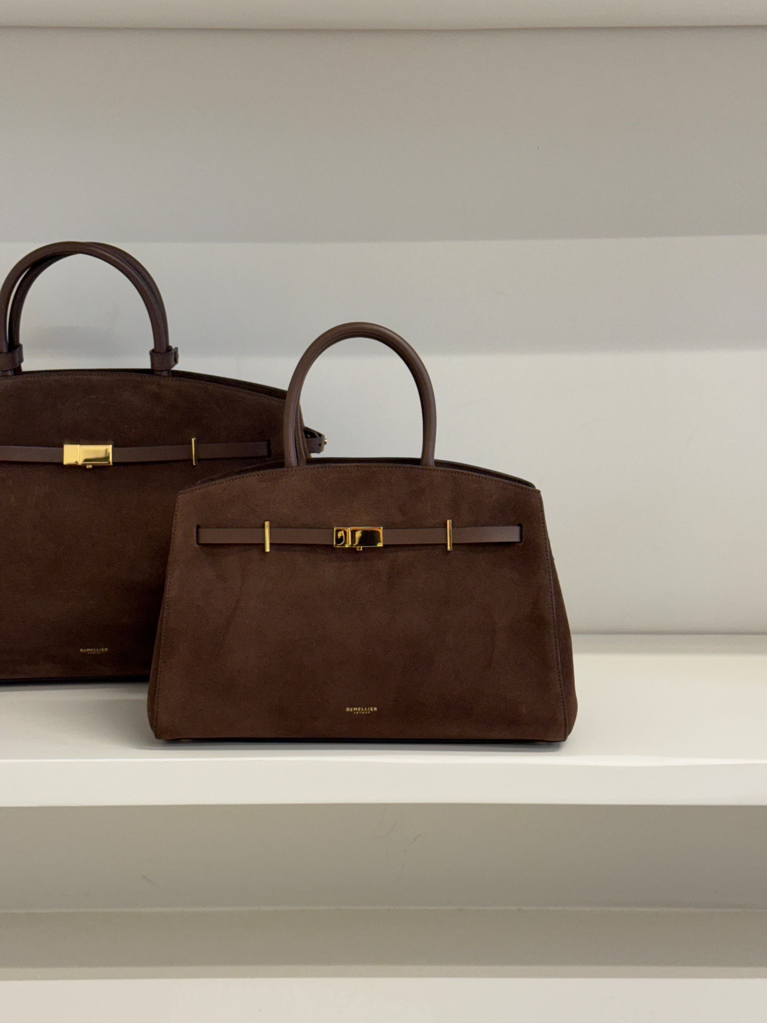 Demellier Hudson & midi Hudson handbags in chocolate mocha suede

#LTKuk #LTKspring #LTKbag