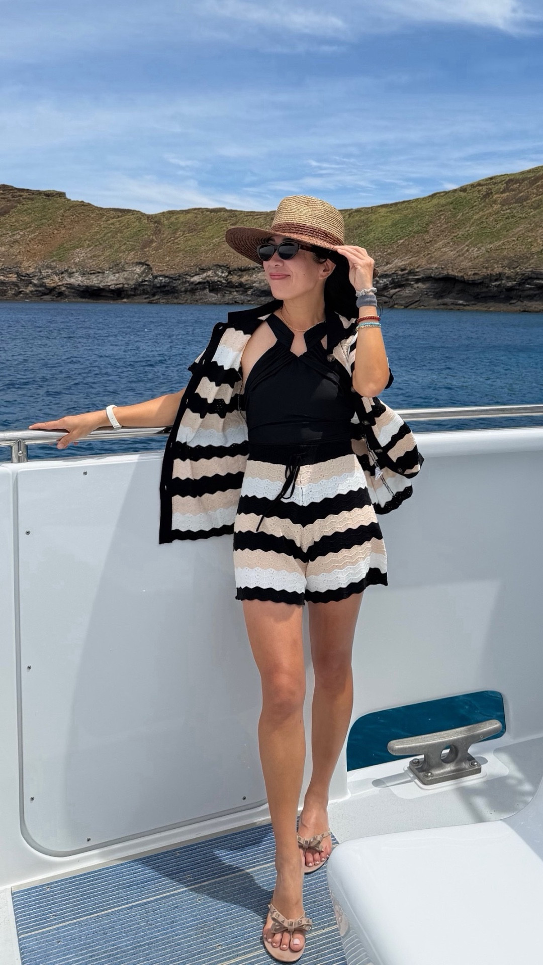 Loving this crochet neutral color block shorts set, on sale under $35.  I wore them as cover ups.  Come in 7 other color blocks and 4 solid colors.  

#crochetset
#resortwear
#vacationoutfits

#LTKootd #LTKOver40 #LTKSwim