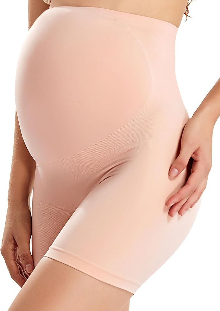 Gratlin Women's Seamless Maternity Shapewear for Dresses Pregnancy Shorts Panties High Waist Mid-... | Amazon (US)