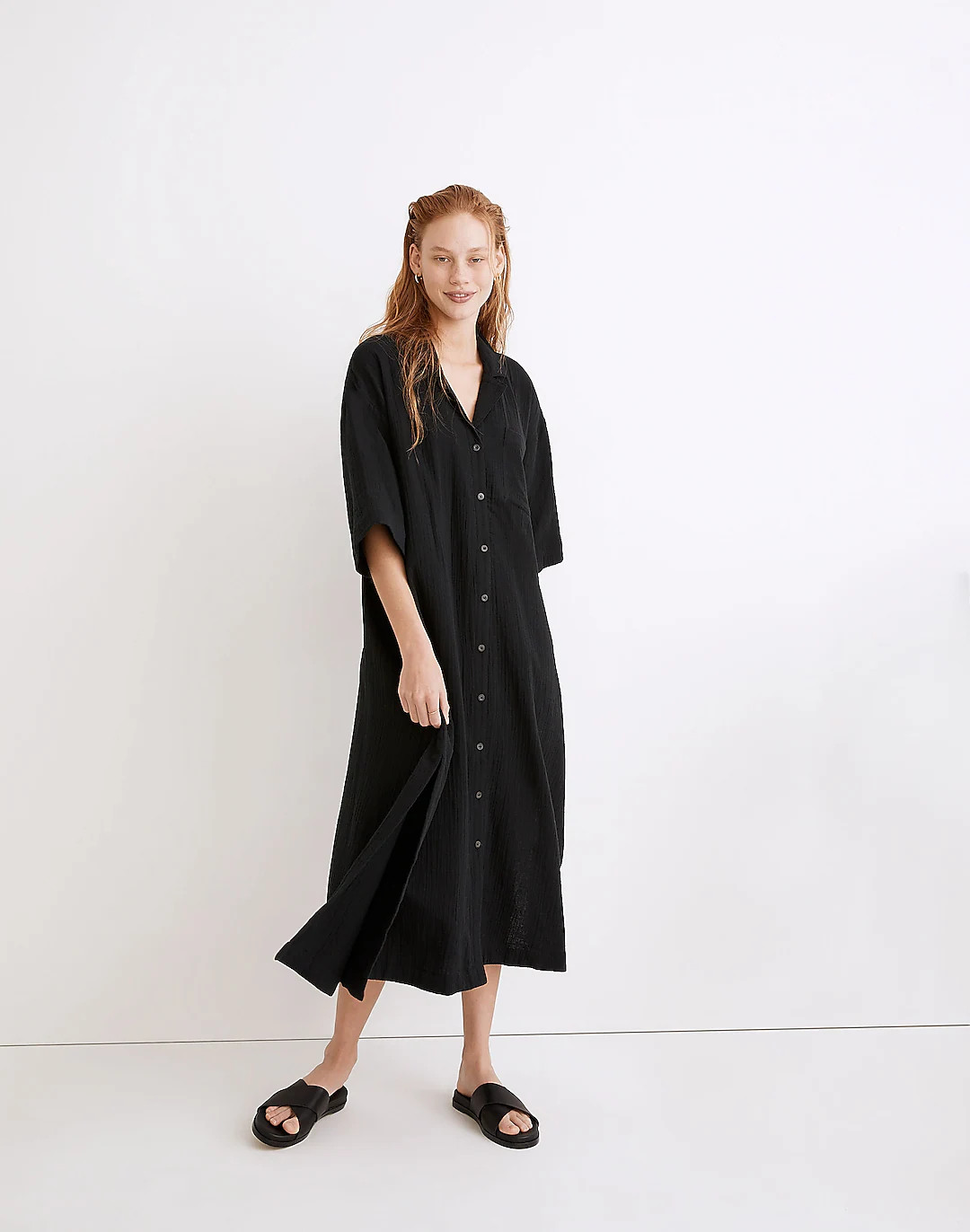 Lightestspun Cover-Up Maxi Shirtdress | Madewell