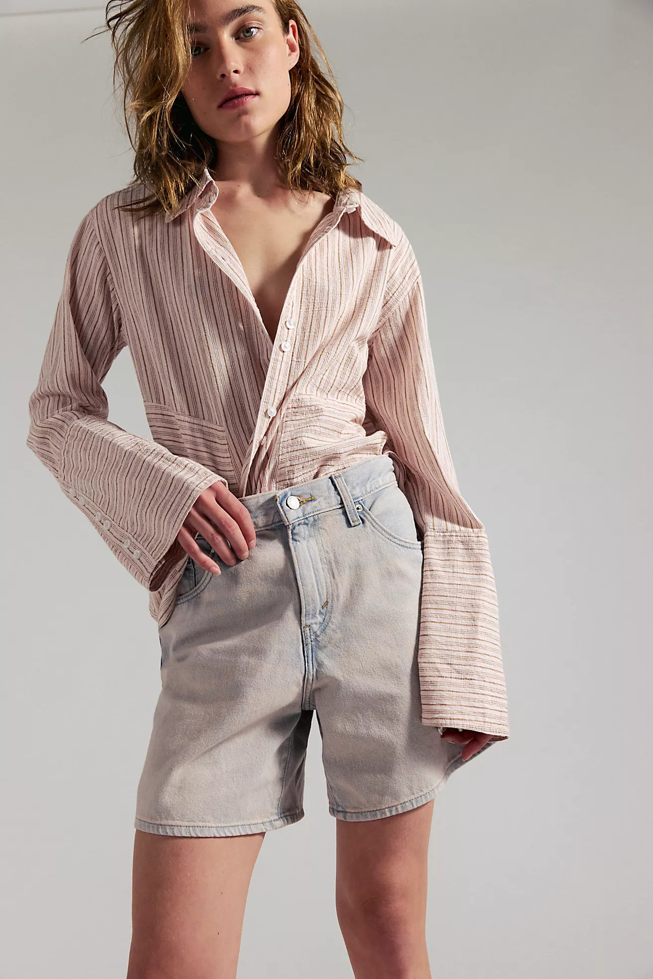 Levi's High-Rise Baggy Shorts | Free People (Global - UK&FR Excluded)