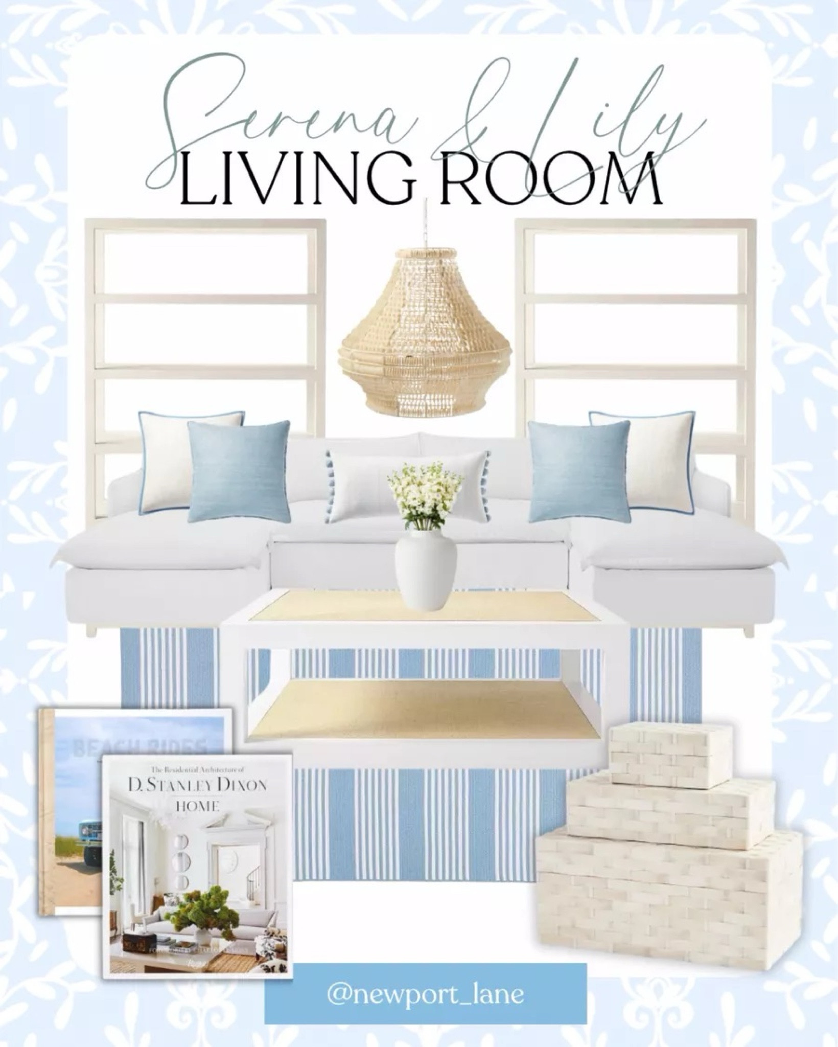 Serena and Lily living room decor and living room furniture favorites! Featuring coastal decor ideas like a white sectional couch, coastal throw pillows, and a coastal chandelier. 
12/2

#LTKStyleTip #LTKHome
