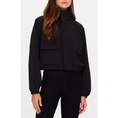 The Upside Ace Shell Jacket in Black at Nordstrom, Size Large | Nordstrom